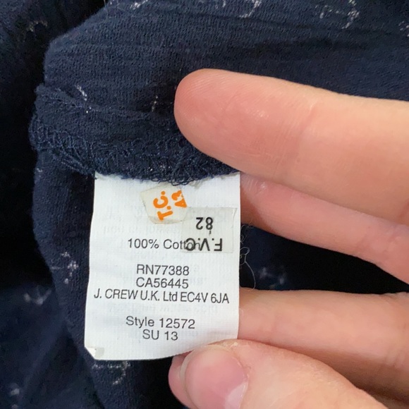 J Crew factory crinkle cotton anchor tunic size XXS - Picture 9 of 10